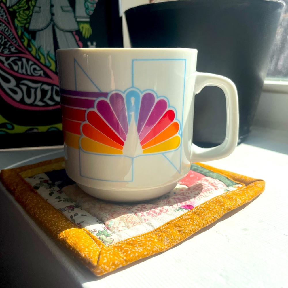 Vintage NBC Peacock Mug Cup